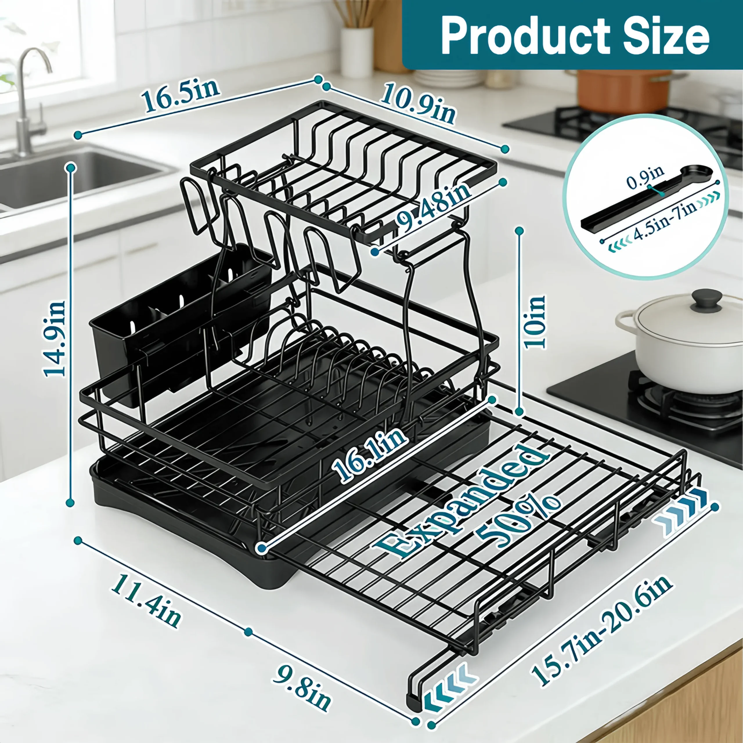 Dish Drying Rack Ends Counter Clutter Fast ✨ - Image 8