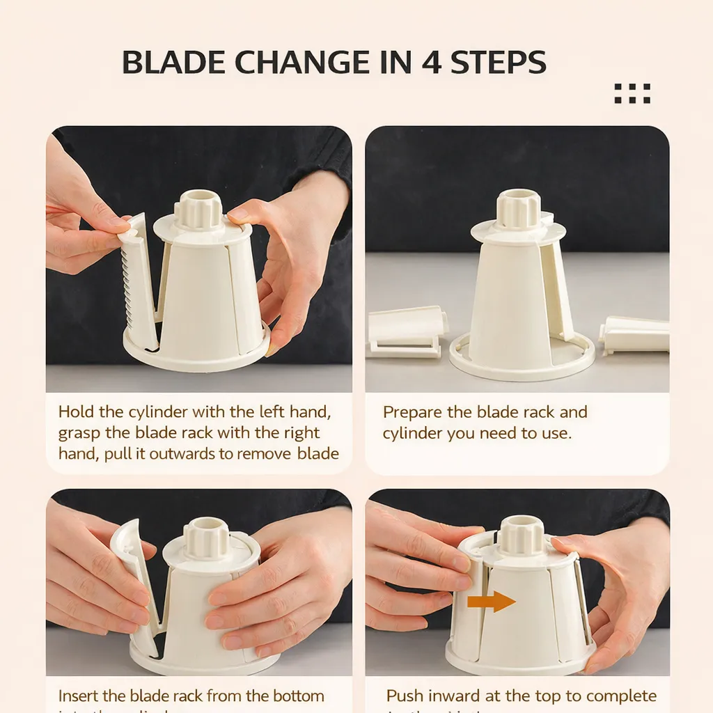 ✨ 5-in-1 Rotary Hand Grater 🔥 - Image 10