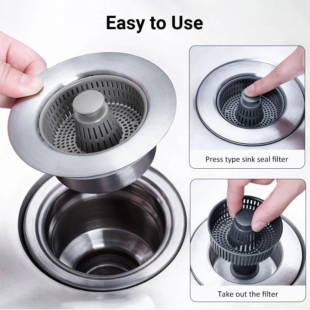 (🔥FACTORY OUTLET-49% OFF) 3-in-1 Stainless Steel Sink Aid - Image 3