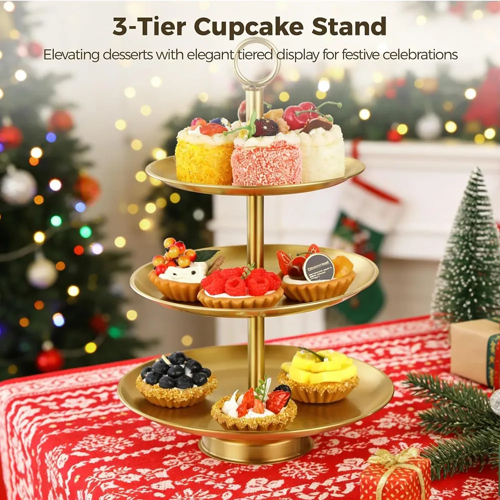 🍰 Elegant 3-Tier Stainless Steel Dessert Stand - Image 7