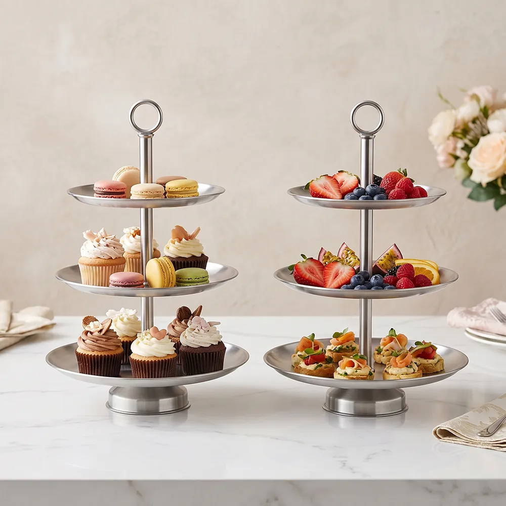 🍰 Elegant 3-Tier Stainless Steel Dessert Stand - Image 14