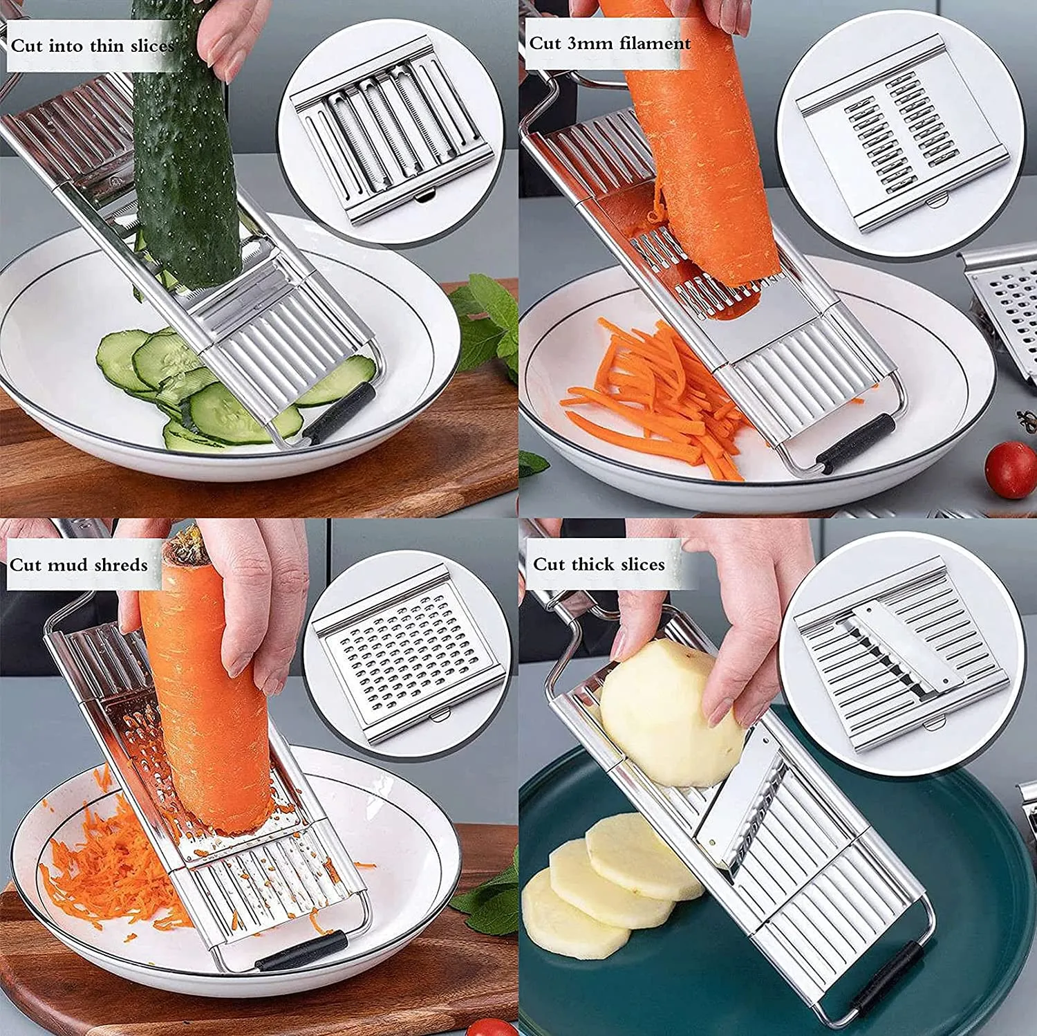 💖Multi-Purpose Vegetable Slicer Cuts Set - Image 3