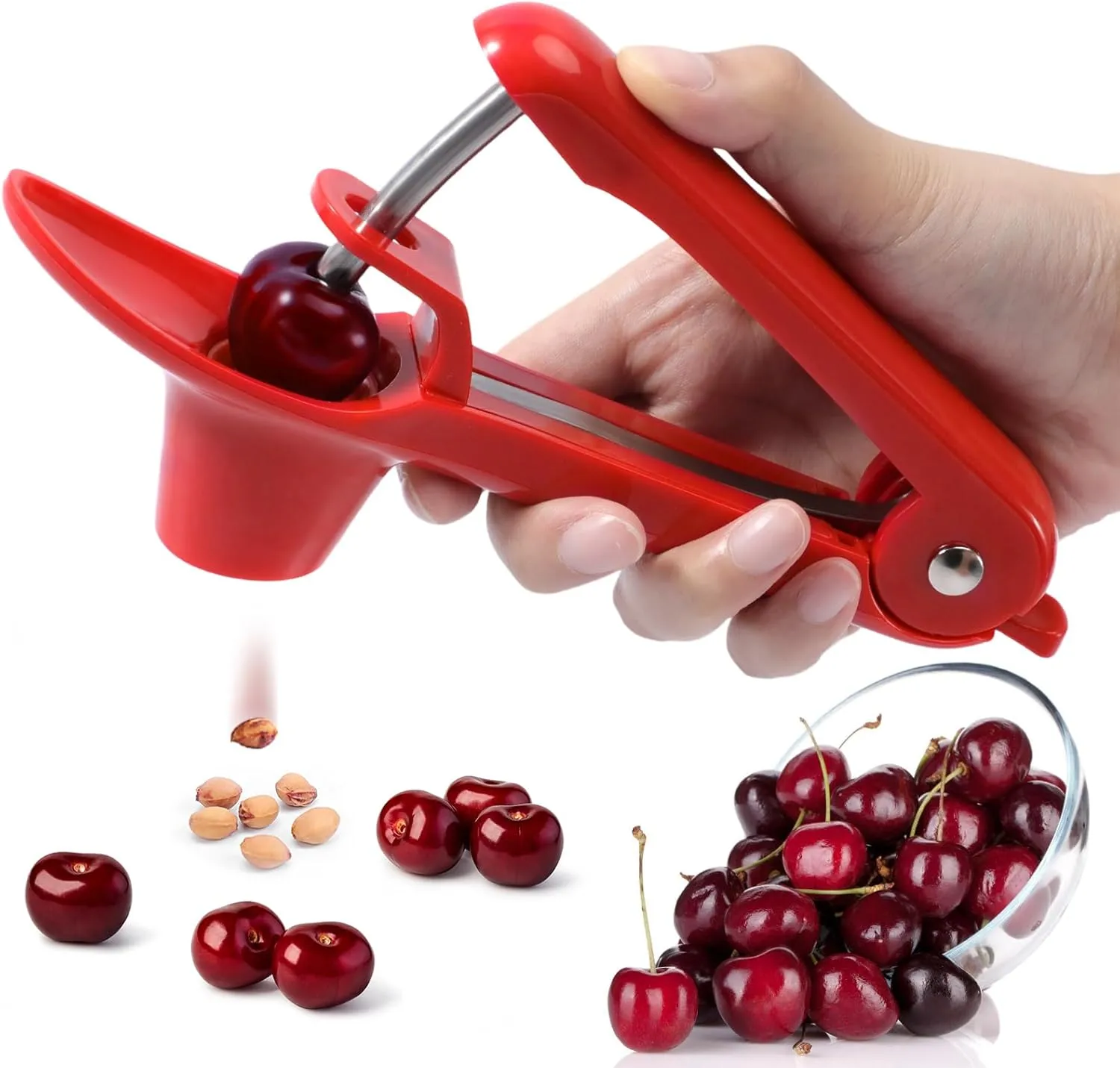 Stainless Steel Cherry Corer Pitter - Image 9