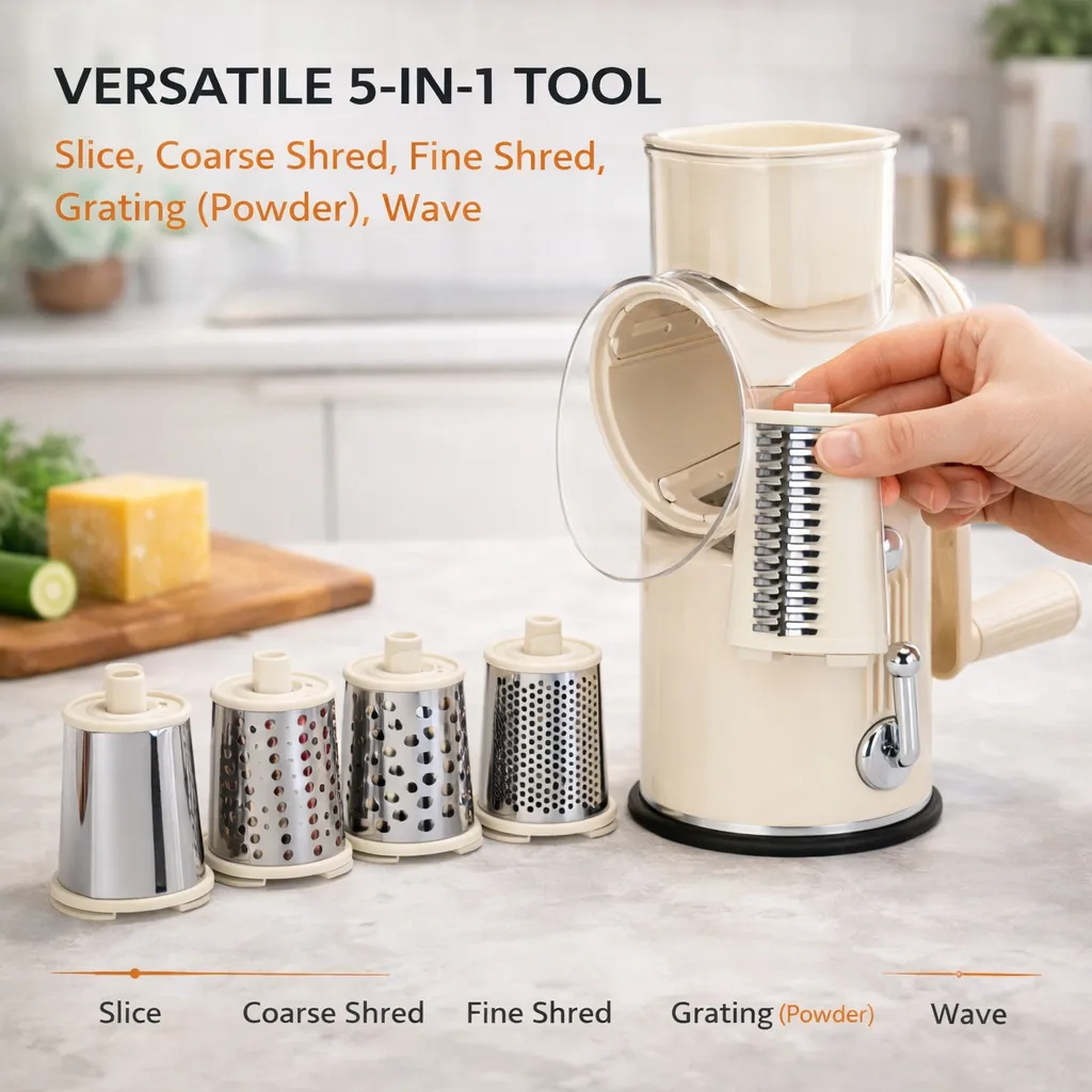 ✨ 5-in-1 Rotary Hand Grater 🔥 - Image 8