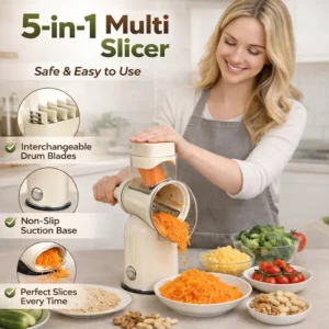 ✨ 5-in-1 Rotary Hand Grater 🔥