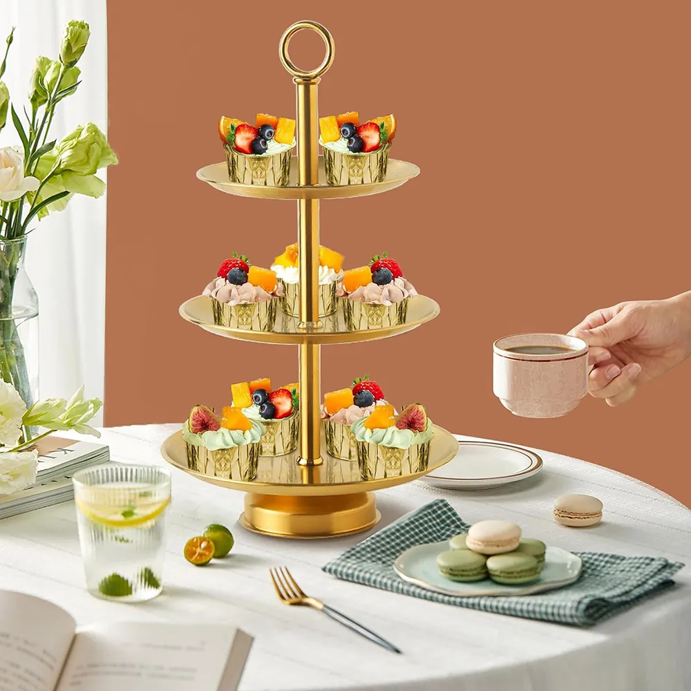 🍰 Elegant 3-Tier Stainless Steel Dessert Stand - Image 12