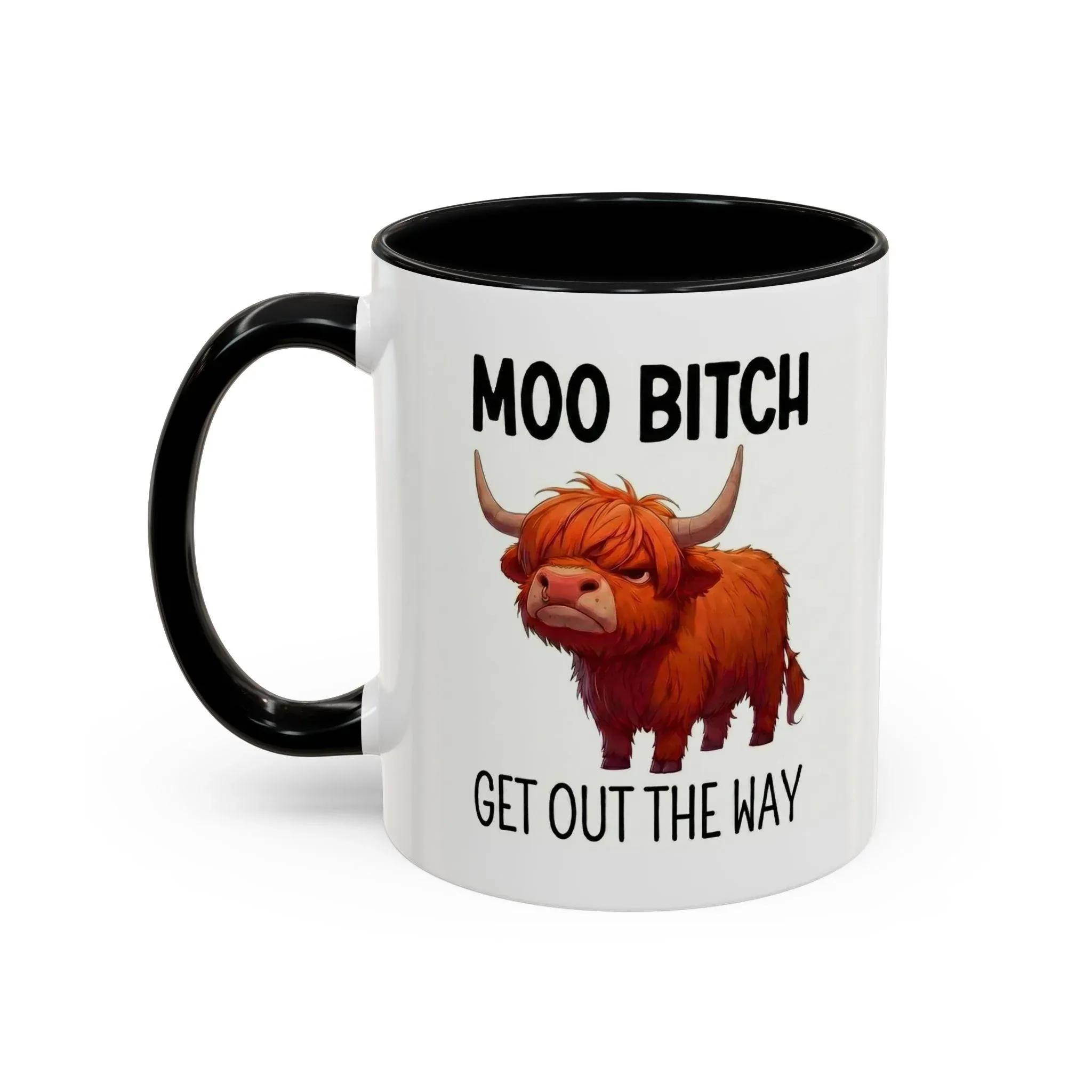 💥49% OFF⏰Moo Bitch Get Out The Way Highland Cow Mug - Image 5