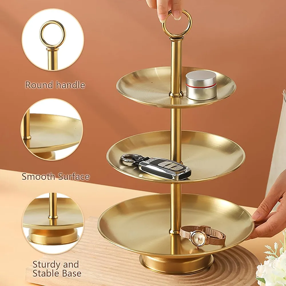 🍰 Elegant 3-Tier Stainless Steel Dessert Stand - Image 4