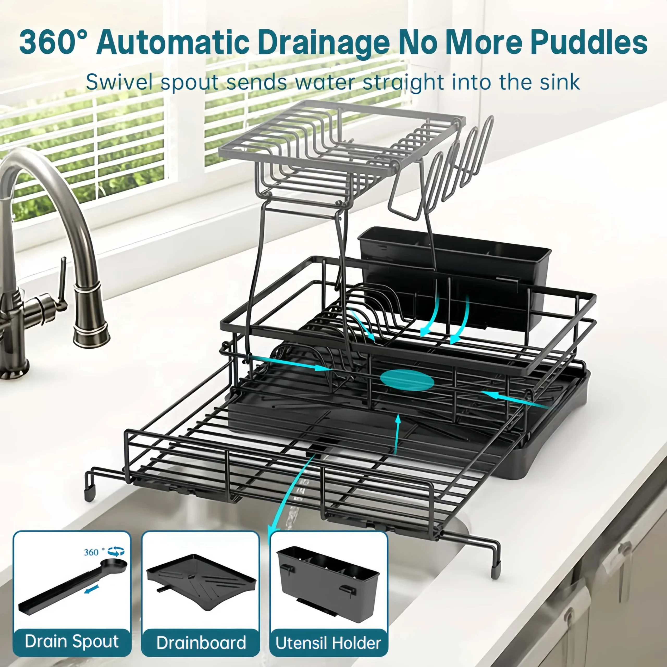 Dish Drying Rack Ends Counter Clutter Fast ✨ - Image 3