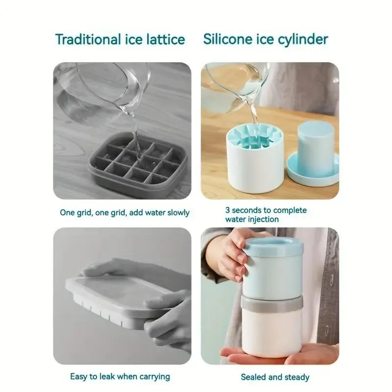 ❄️ Summer Chill Essential! 🔥Quick-Freezing Silicone Ice Cube Mold - Image 5