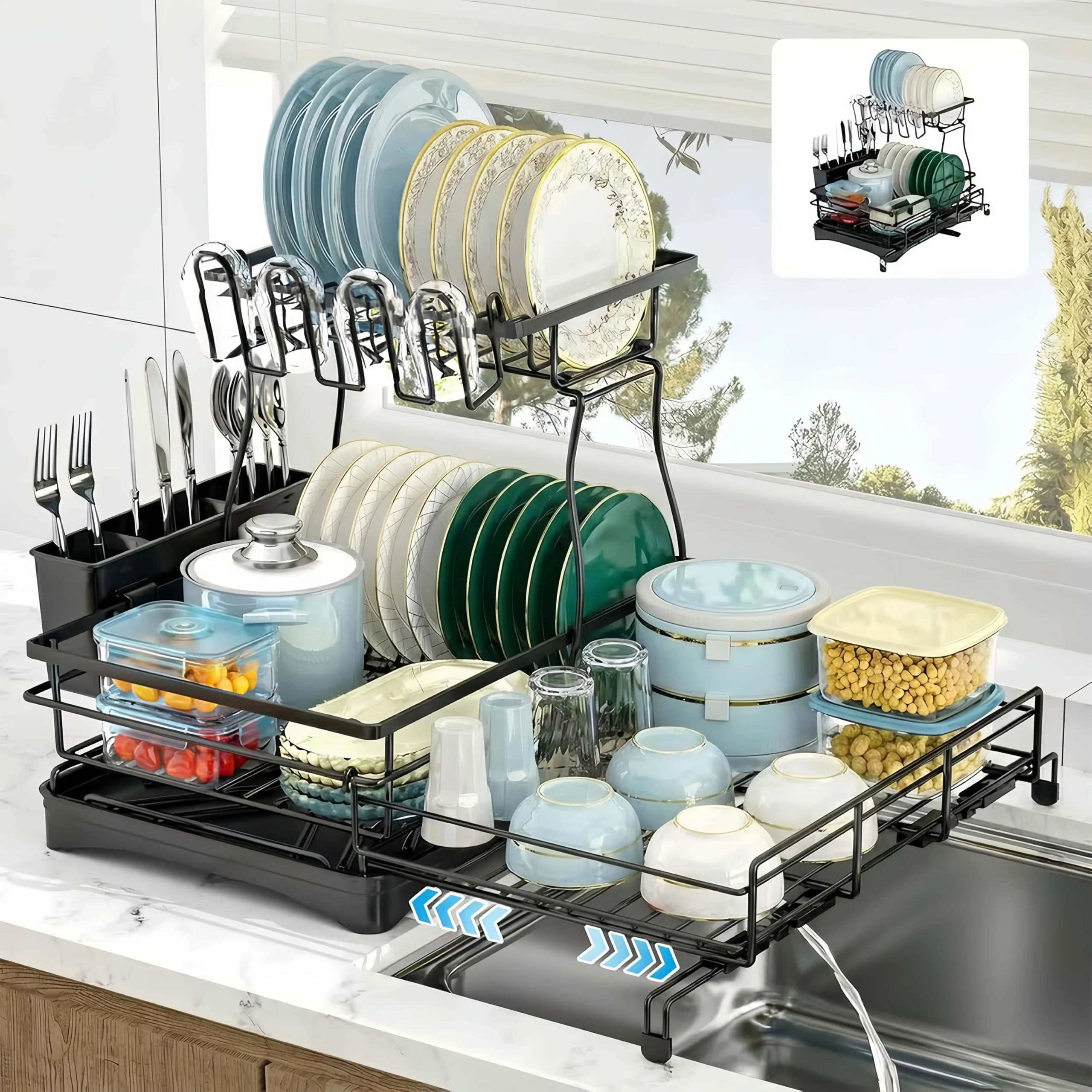 Dish Drying Rack Ends Counter Clutter Fast ✨ - Image 10