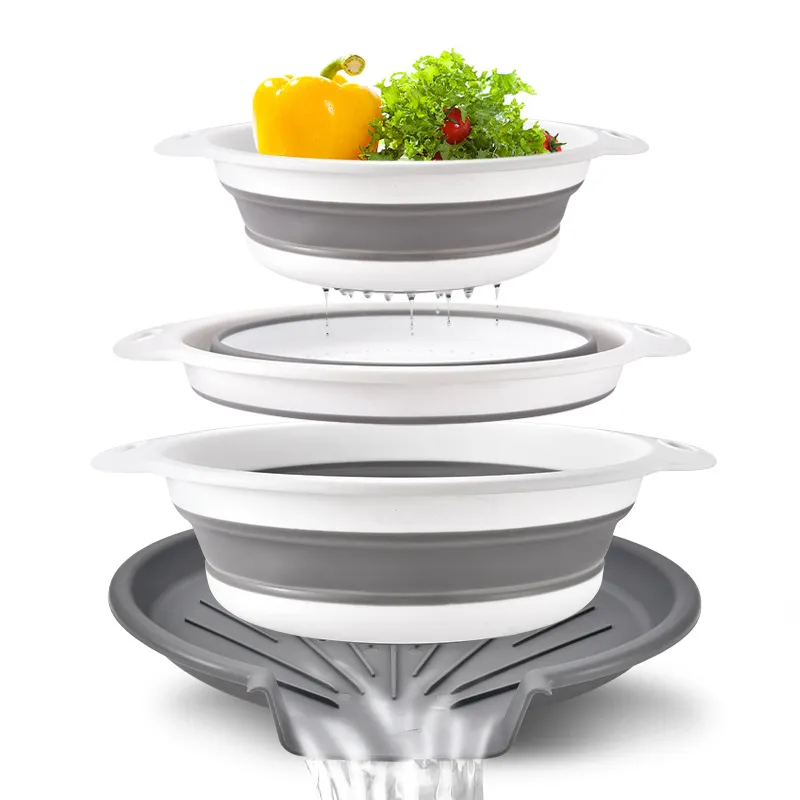 Gevoli Collapsible Colanders 4PC Set: Your Space-Saving, No-Mess Kitchen Hero! 🌟 - Image 5
