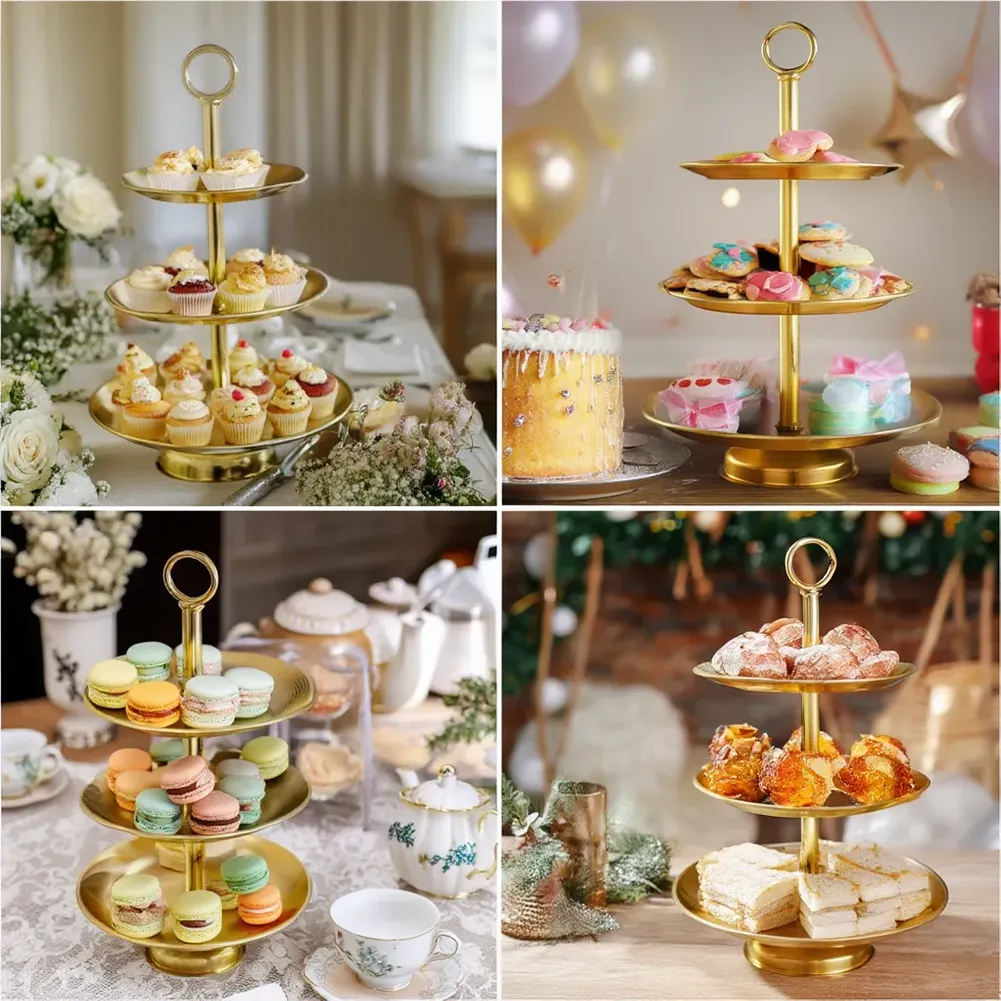 🍰 Elegant 3-Tier Stainless Steel Dessert Stand - Image 10