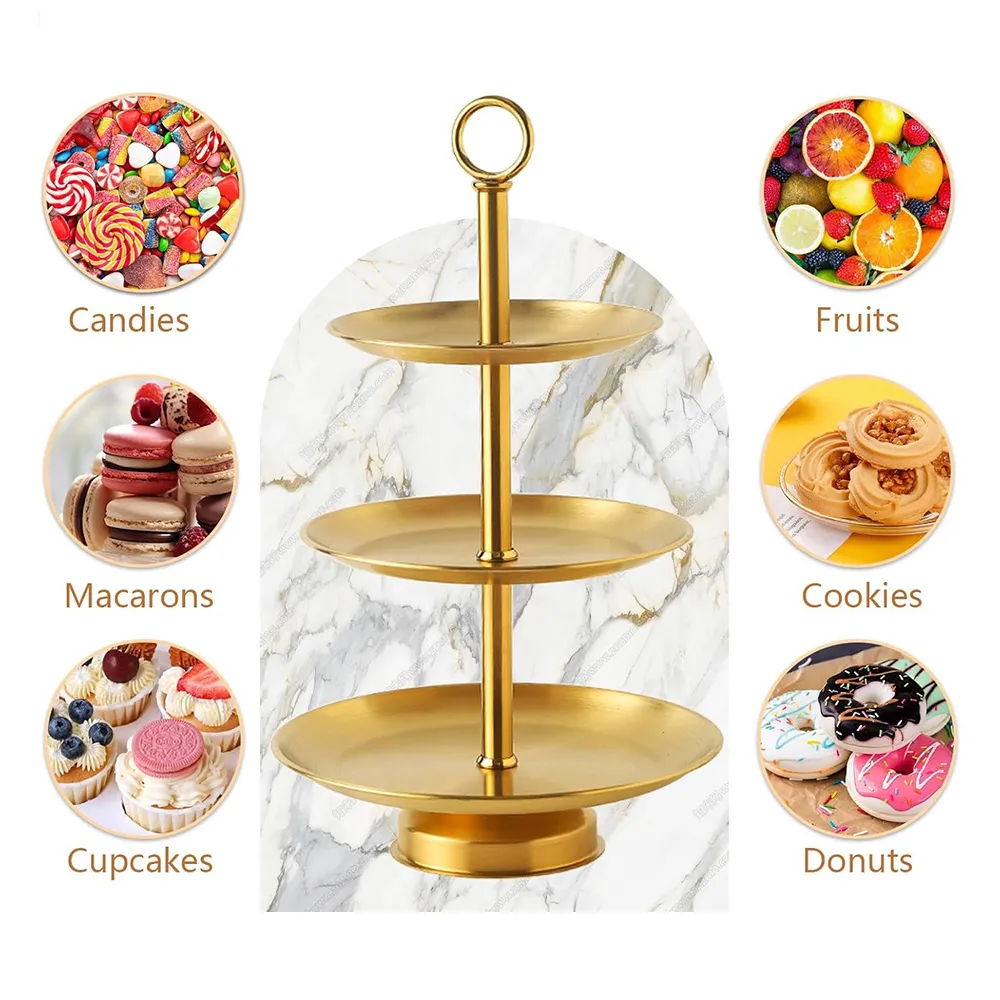 🍰 Elegant 3-Tier Stainless Steel Dessert Stand - Image 8