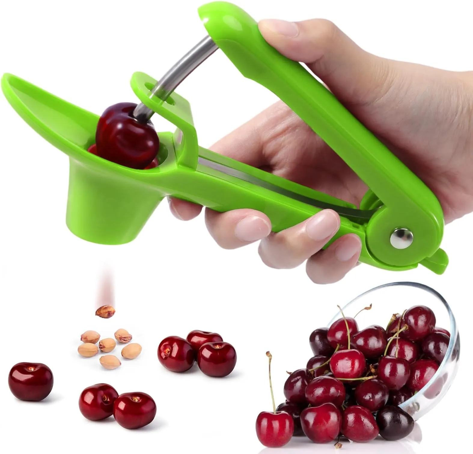 Stainless Steel Cherry Corer Pitter - Image 8