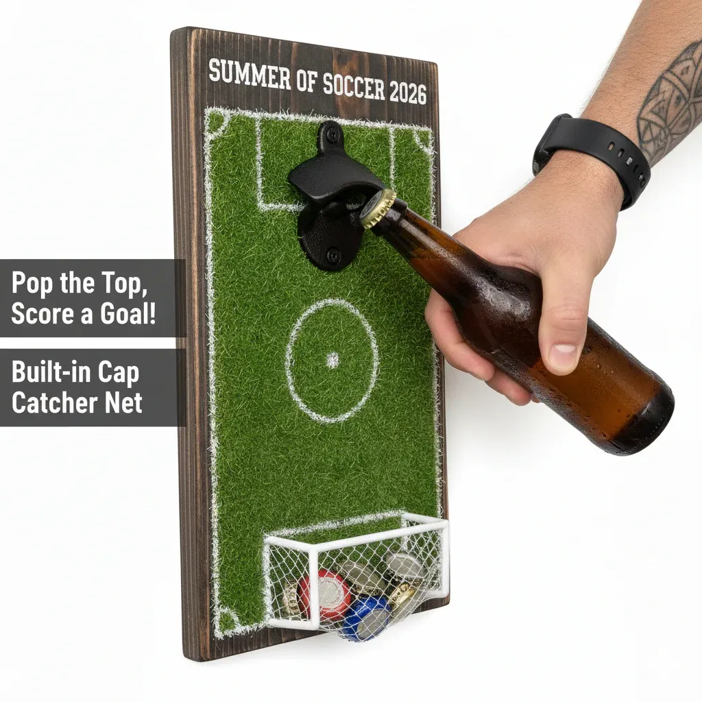 ⚽ Soccer Field Bottle Opener Wall Decor - Image 3
