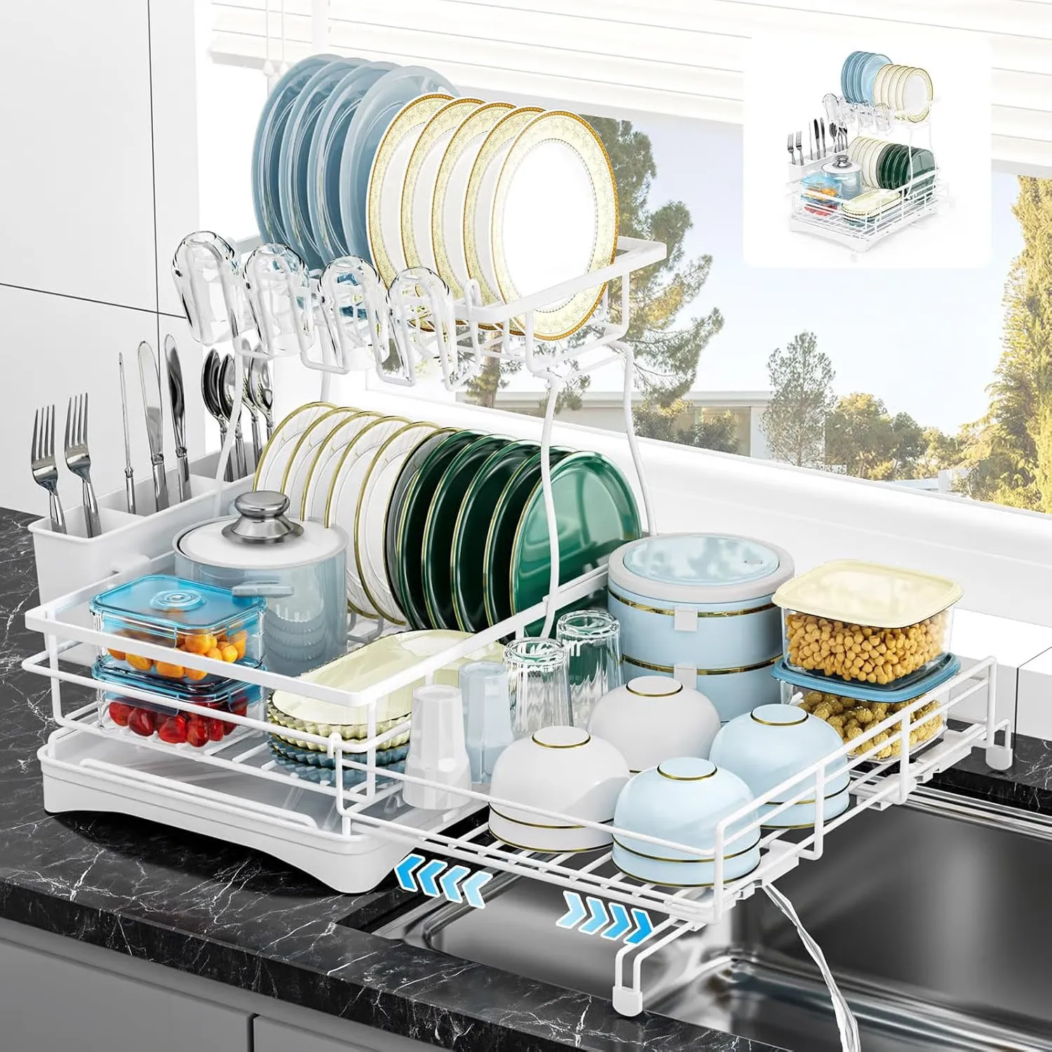 Dish Drying Rack Ends Counter Clutter Fast ✨ - Image 11
