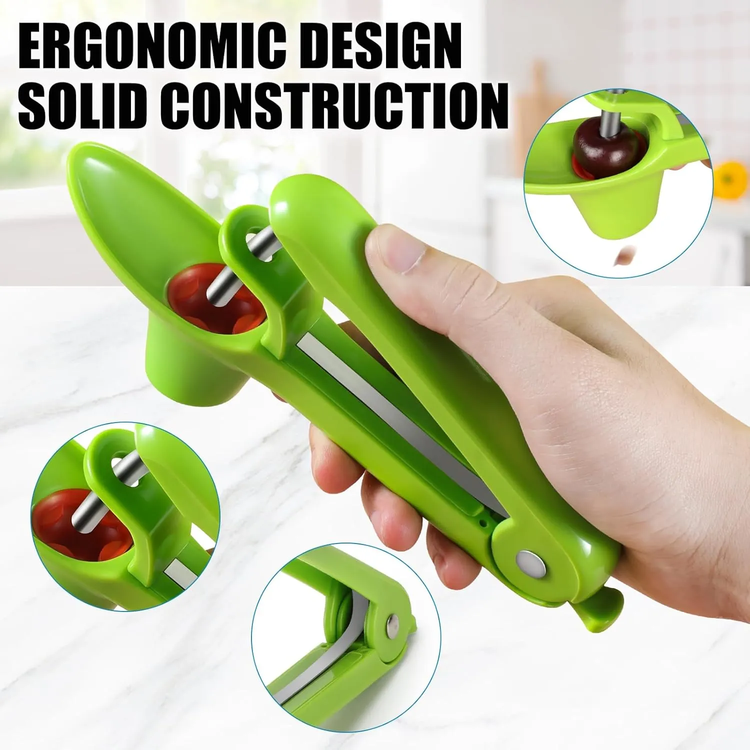 Stainless Steel Cherry Corer Pitter - Image 5