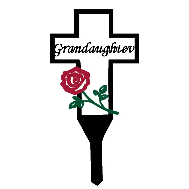Cemetery Memorial Cross Stake for Parents - Image 26