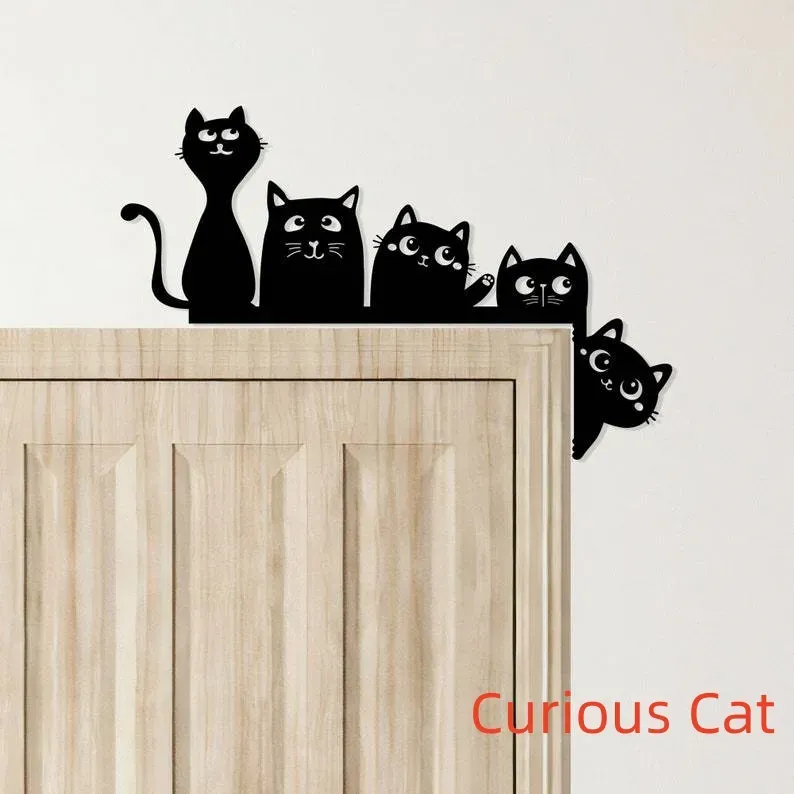 Metal cat door topper