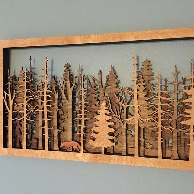 Forest Wildlife - Handcrafted Art | Uncommon Art | 3D Art | Unique Art| All Natural Art | Rare Art - Image 3
