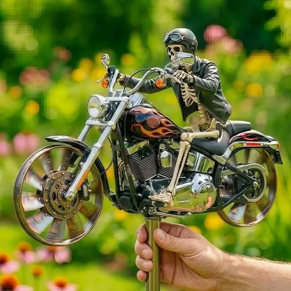 🔥Skull Motorcycle Windmill - Image 2
