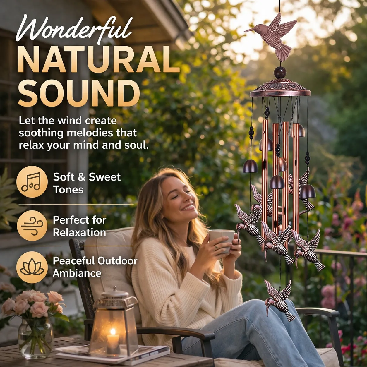 Wind chimes for garden