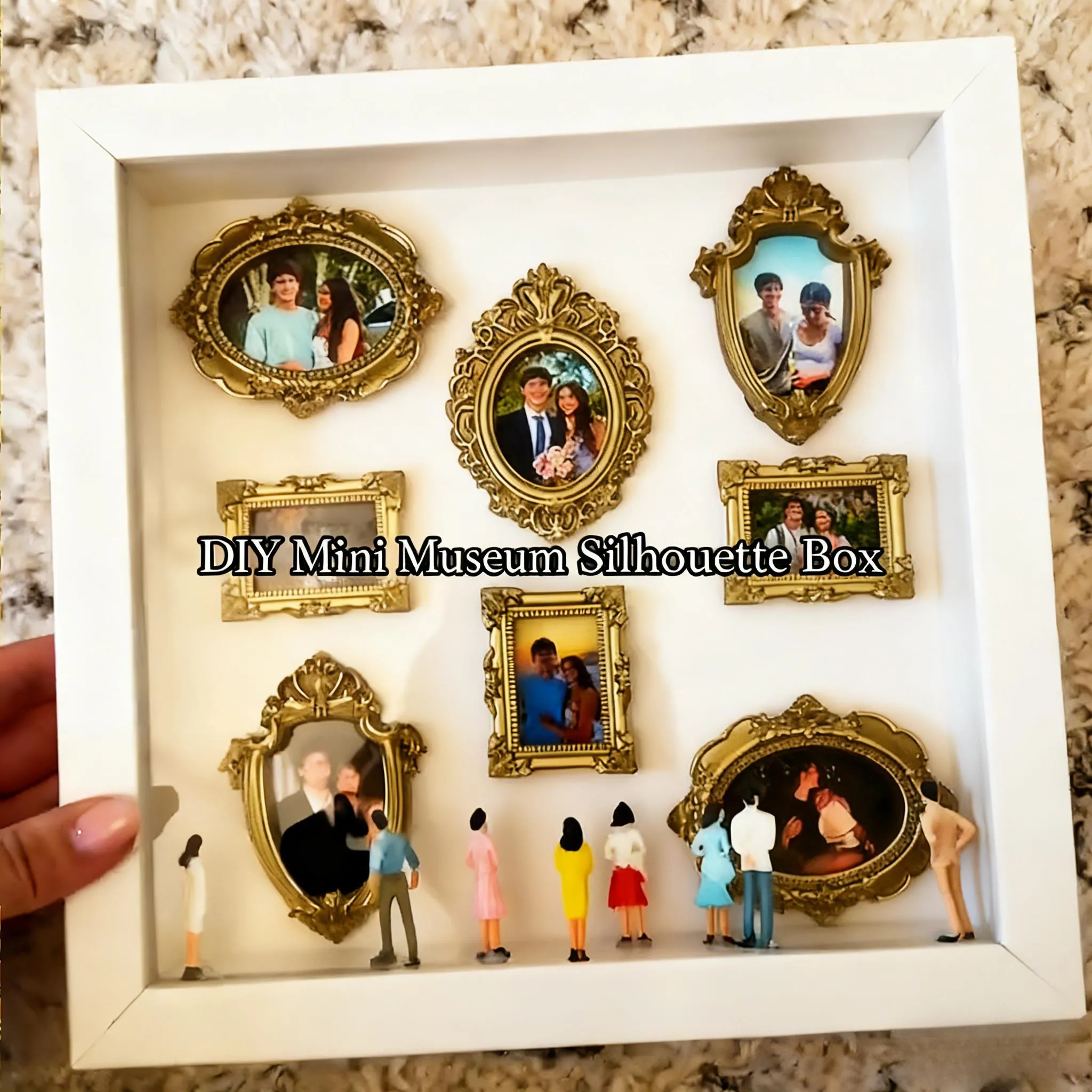 Mini museum silhouette box