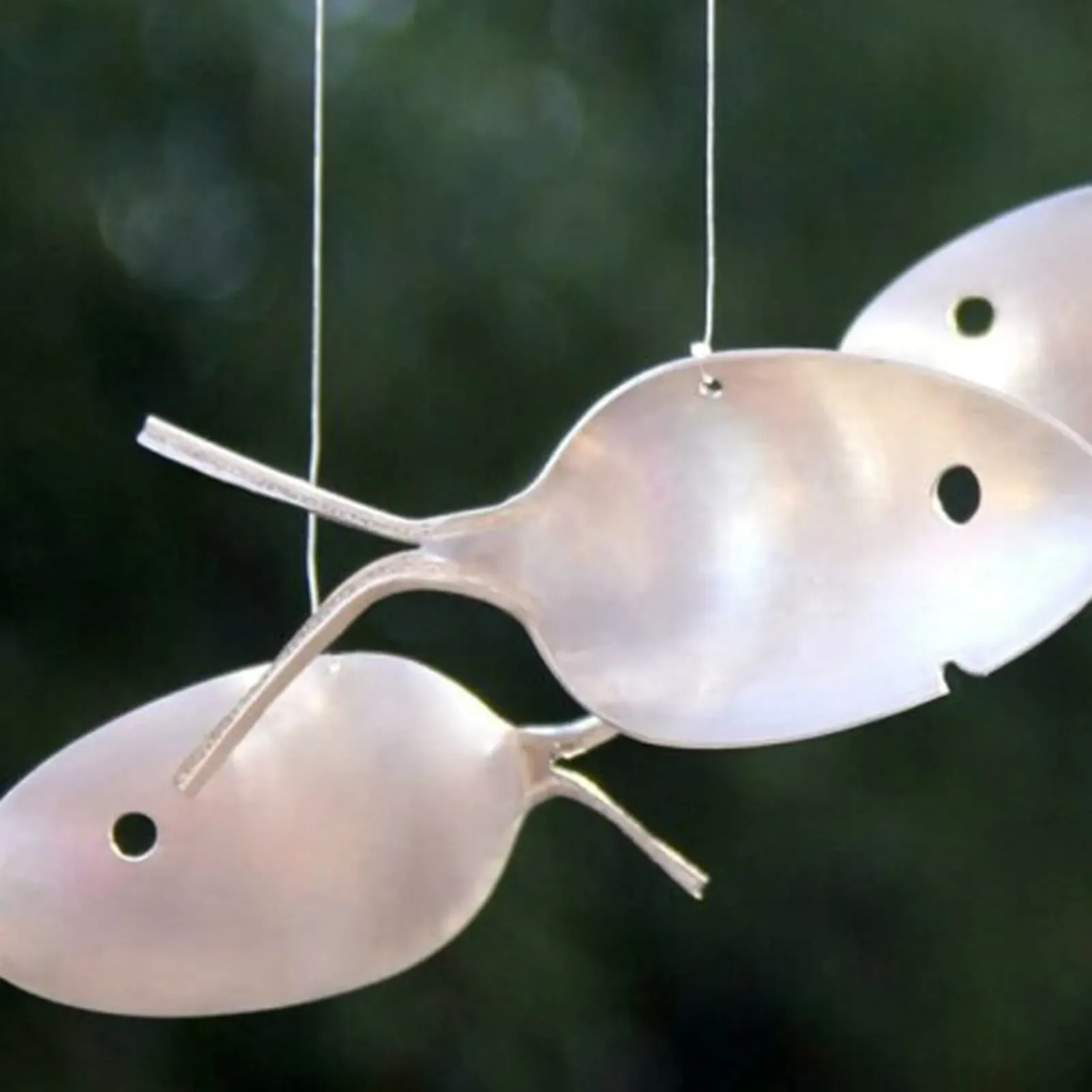 ❤️Handcrafted Fisherman's Spoon Fish Sculpture Wind Chime - Image 5