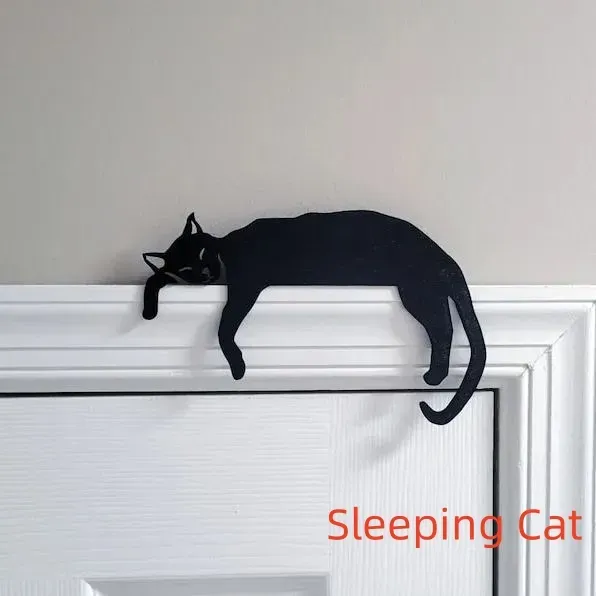Metal Adorable Cat Door Topper - Image 7