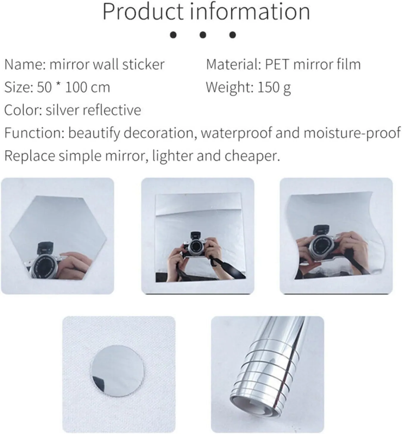 🔥A mirror that won't break-Self Adhesive Mirrors Sheets🥰❤️ - Image 7
