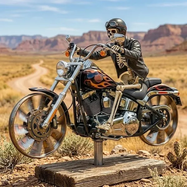 🔥Skull Motorcycle Windmill - Image 3