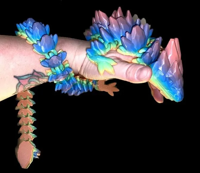 Articulated Crystal Dragon and Dragon Egg - Image 5