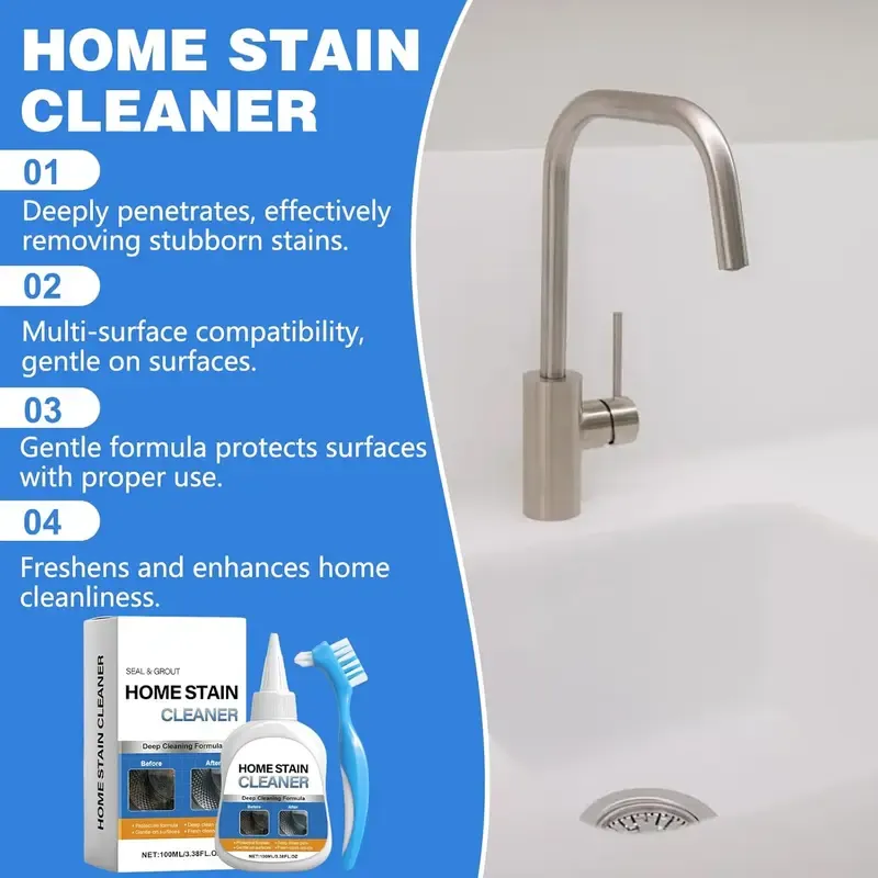 ✨Say Goodbye to Stubborn Mold! Multi-Purpose Mold Remover Gel + Scrub Brush 🧼 - Image 6