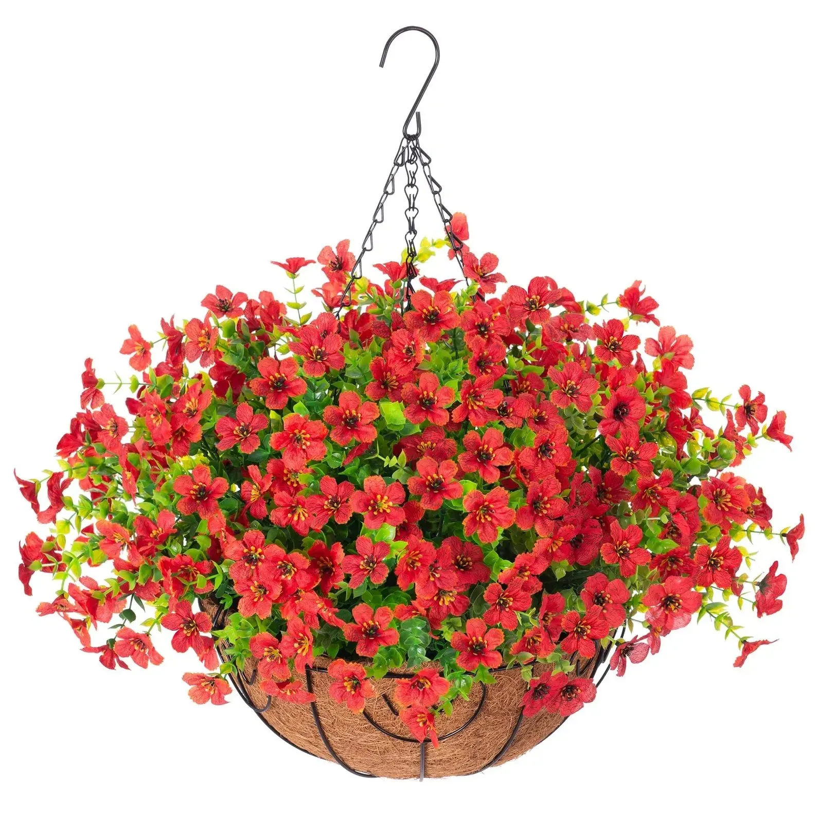 FREE SHIPPING!🔥Simulated Hanging Flower Basket 🌸No Watering💧. No Wilting. Just Perfect Blooms. - Image 30