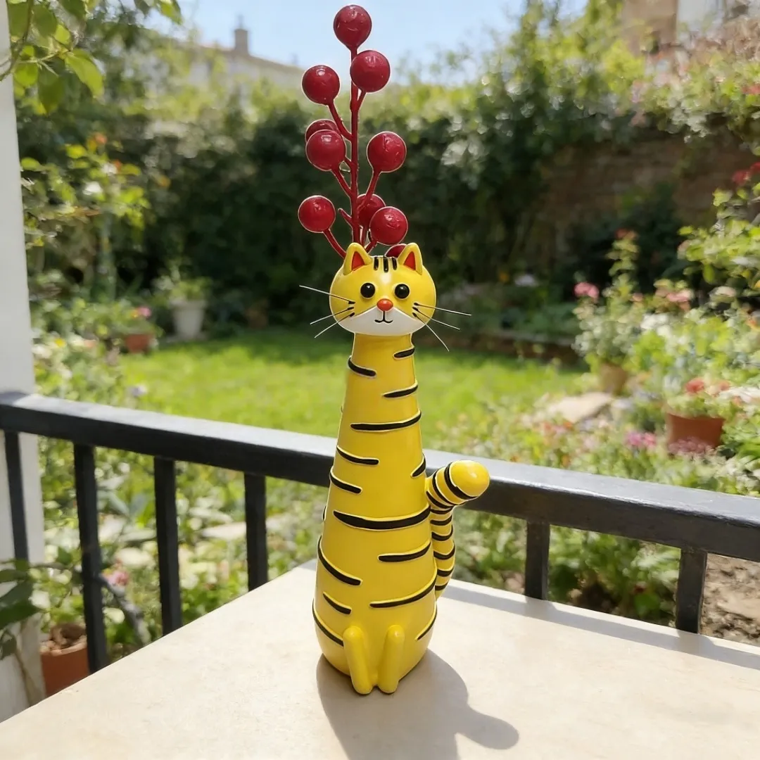 😻Handcrafted Quirky Resin Cat Vase - Image 9