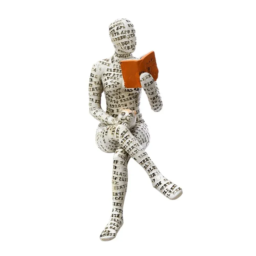 Nordic Modern Reading Woman Statue - Image 15