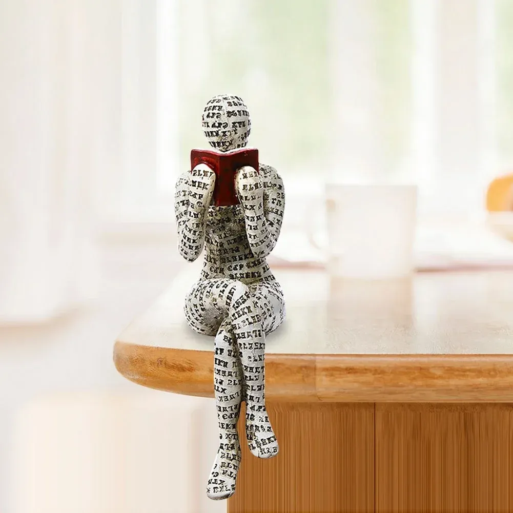 Nordic Modern Reading Woman Statue - Image 7
