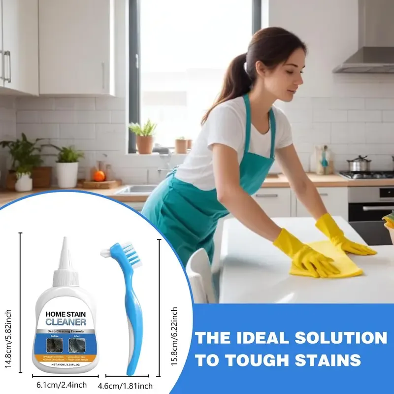 ✨Say Goodbye to Stubborn Mold! Multi-Purpose Mold Remover Gel + Scrub Brush 🧼 - Image 7