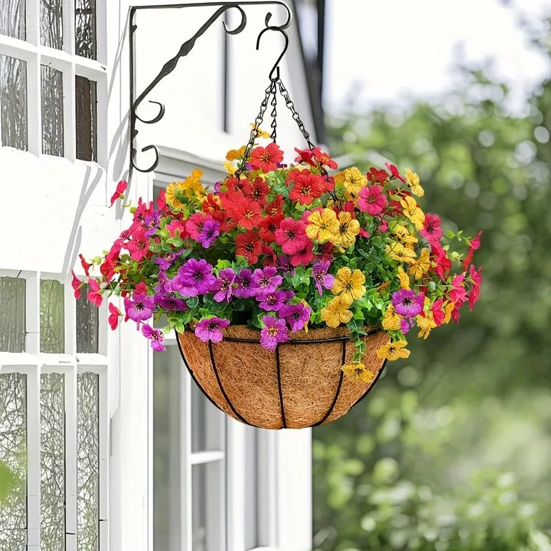 FREE SHIPPING!🔥Simulated Hanging Flower Basket 🌸No Watering💧. No Wilting. Just Perfect Blooms. - Image 18