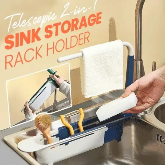 Updated Telescopic Sink Storage Rack😊