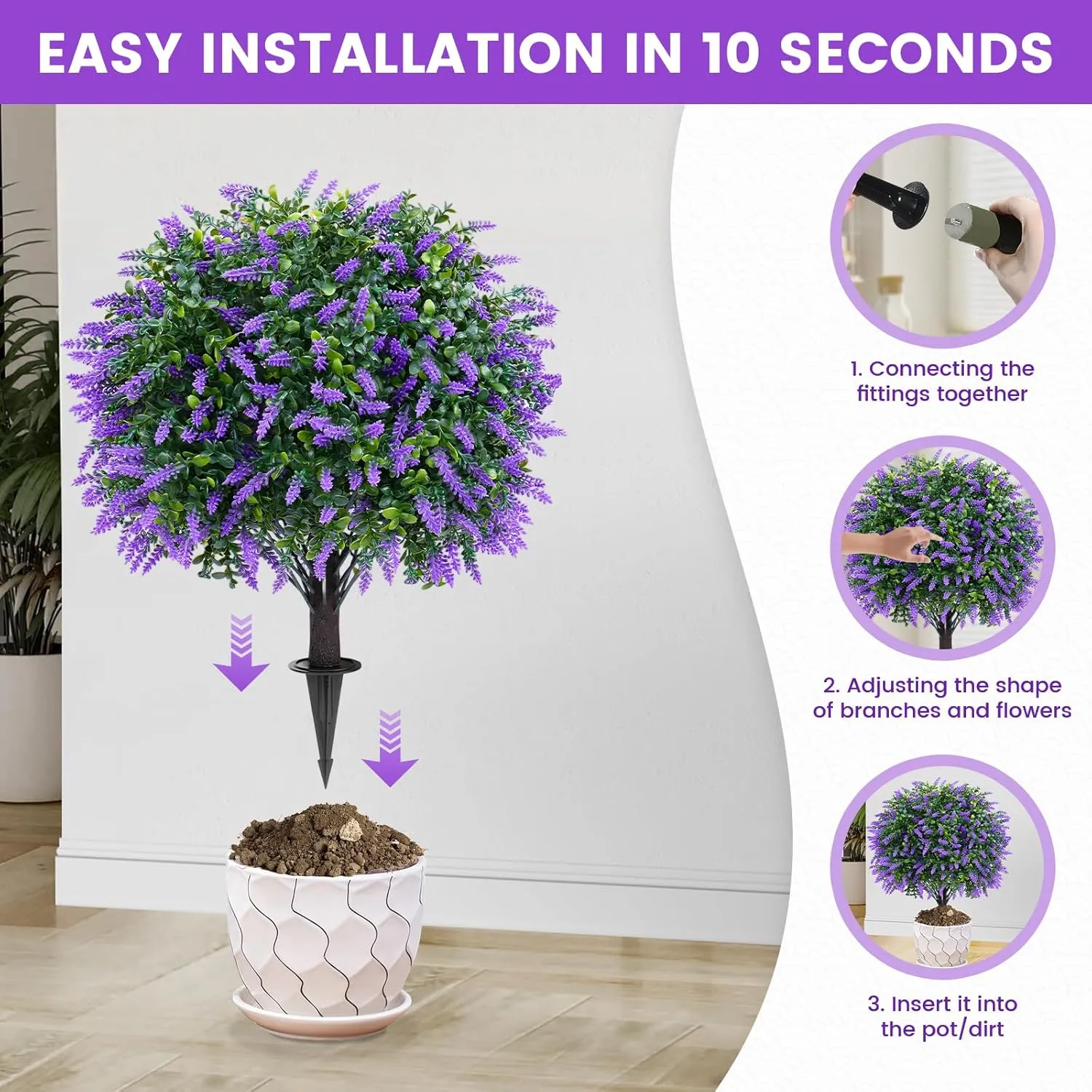 💜Artificial Lavender Trees - Image 9