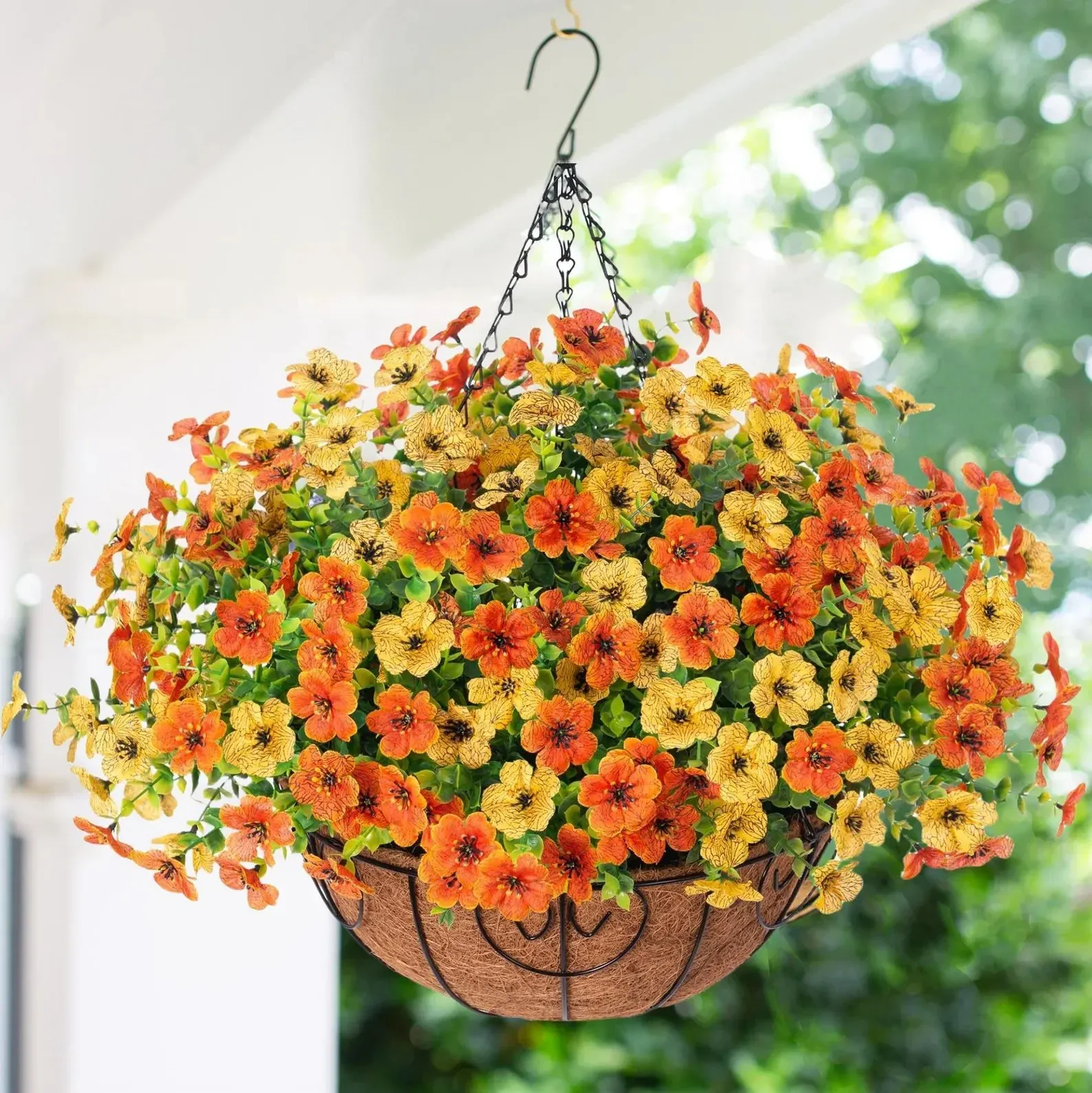 FREE SHIPPING!🔥Simulated Hanging Flower Basket 🌸No Watering💧. No Wilting. Just Perfect Blooms. - Image 23
