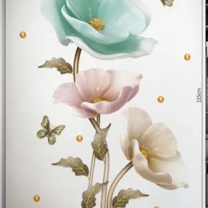 Flower wall sticker wallpaper
