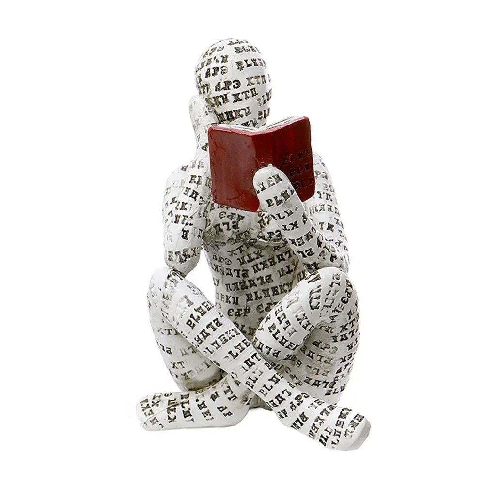 Nordic Modern Reading Woman Statue - Image 16