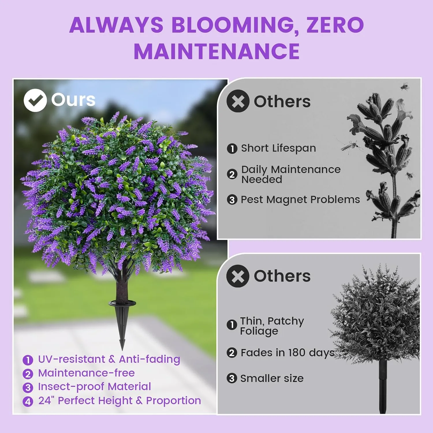 💜Artificial Lavender Trees - Image 10