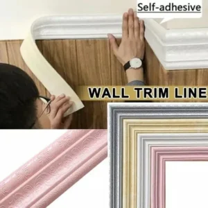 Self-Adhesive Environmental Protection 3D Wall Edging Strip (7.55 FEET/ROLL)
