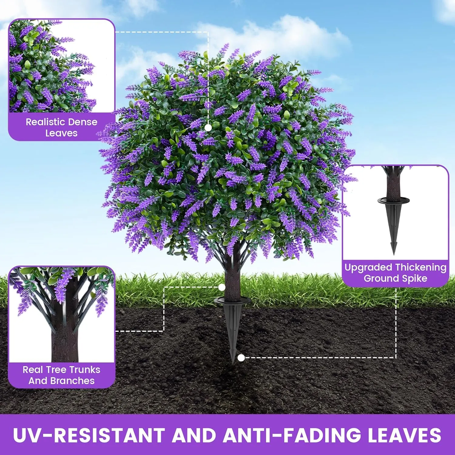 💜Artificial Lavender Trees - Image 4
