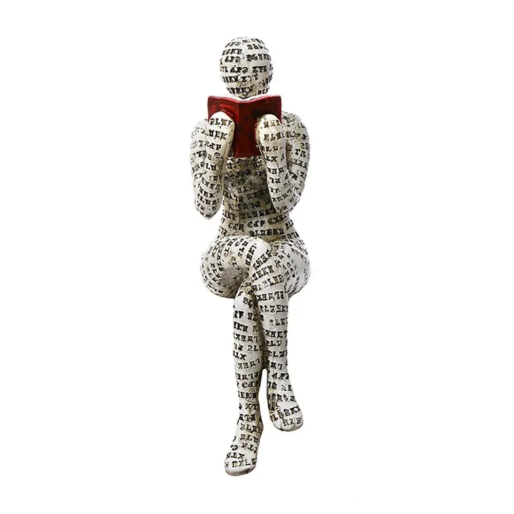 Nordic Modern Reading Woman Statue - Image 13