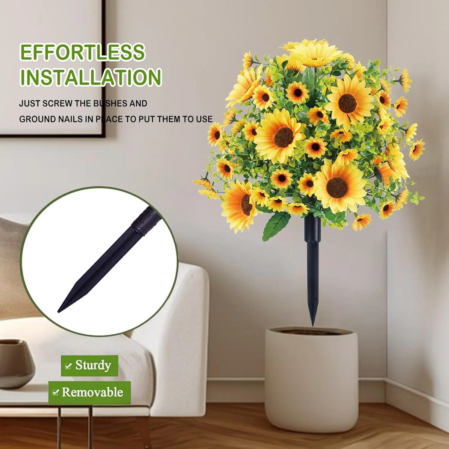 🌻Artificial Sunflower Tree,UVProof & WaterProof - Image 9